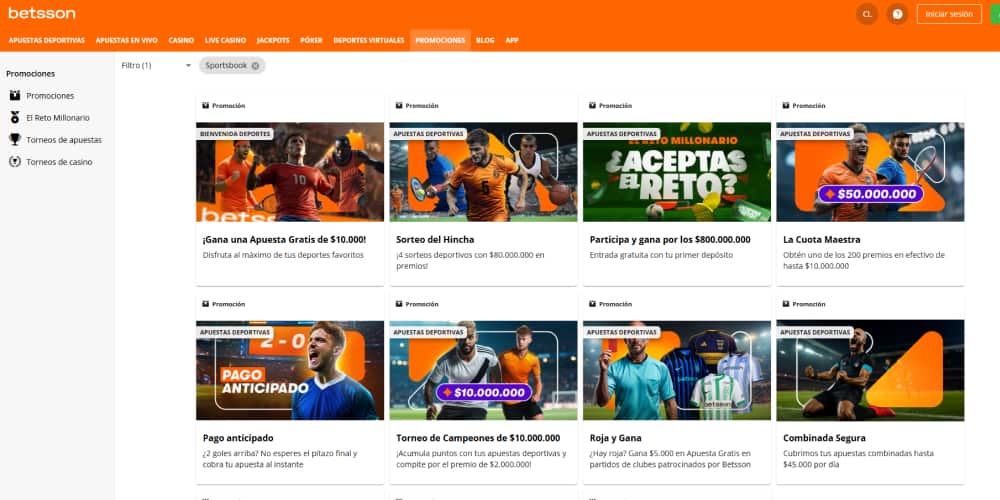 Betsson bonos de bienvenida