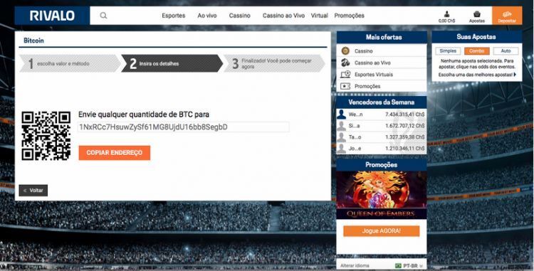 Depósitos con Bitcoin